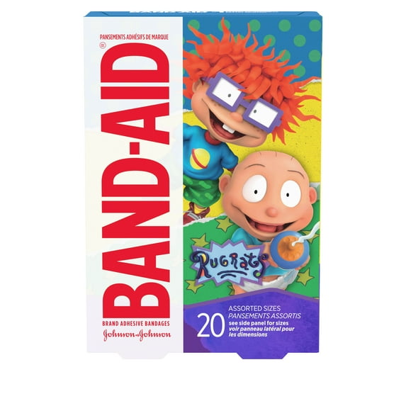 Band-Aid Brand Bandages for Kids, Nickelodeon Rugrats, Assorted, 20 ct