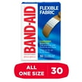 thumbnail interactive-video image 1 of Band-Aid Brand Flexible Fabric Adhesive Bandages, All One Size, 30 Count, 1 of 11