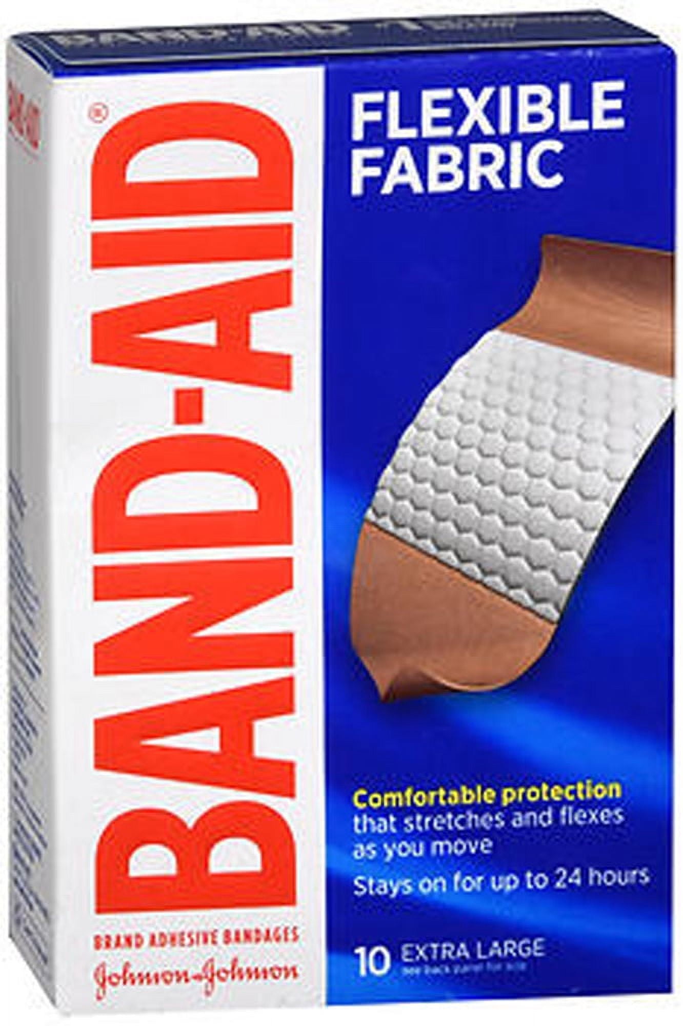 Band-Aid Brand Flexible Fabric Adhesive Bandages, Extra Large