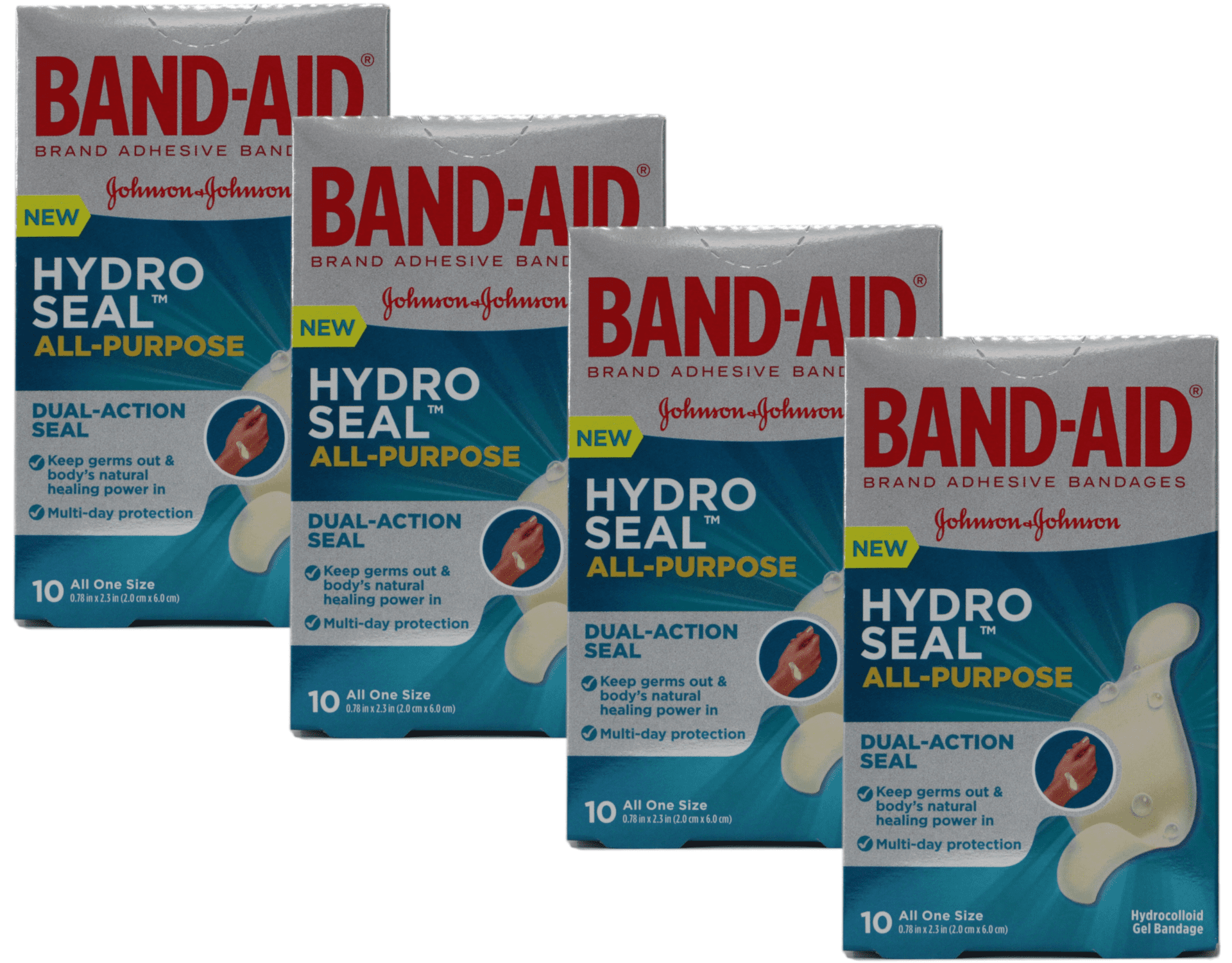 Band-Aid Brand Hydro Seal Waterproof All Purpose Adhesive Bandages 10 count  