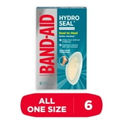 BAND-AID Brand Hydro Seal Hydrocolloid Gel Heel Bandages, 6 Count