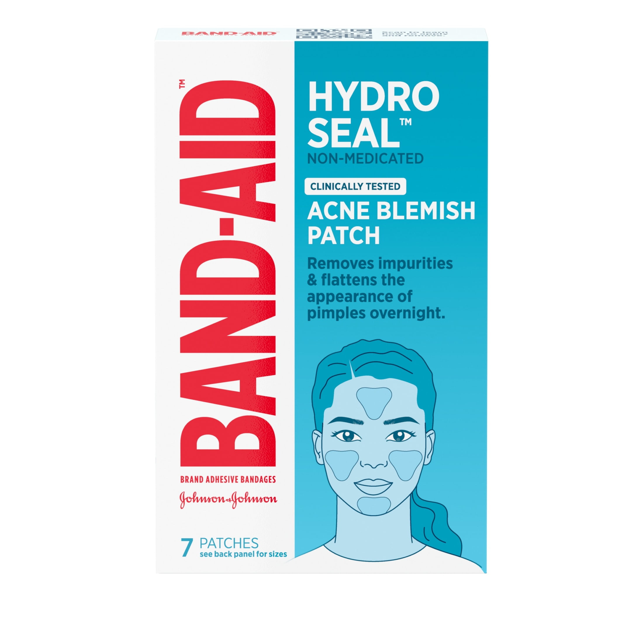 Band Aid Brand Hydro Seal Non-Medicated Acne Face Patches, 7 Patches