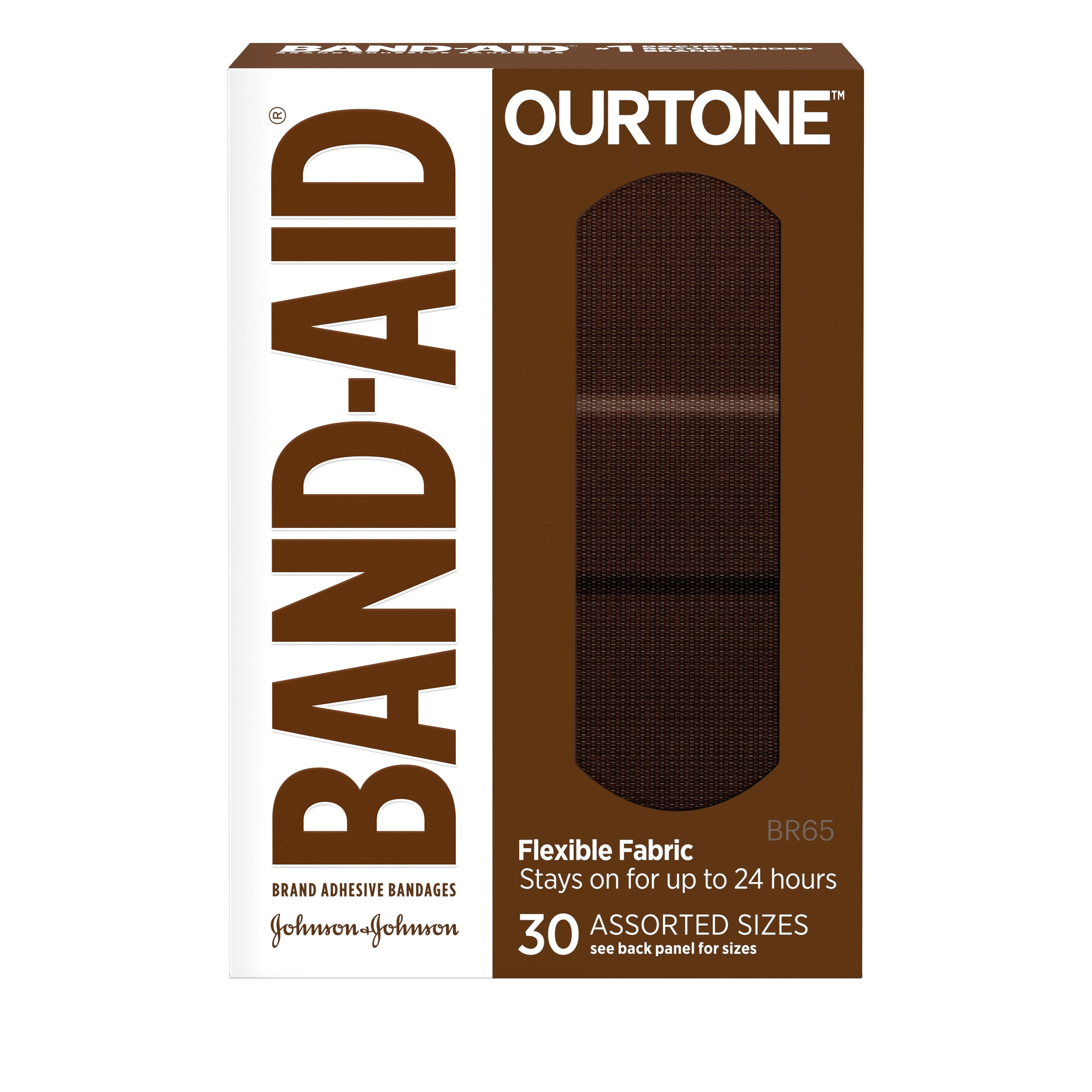 Band-Aid Brand OurTone Adhesive Bandages, BR65, 30 ct (Pack of 4)