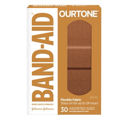 Band-Aid Brand Ourtone Adhesive Bandages, BR45, 30 Count