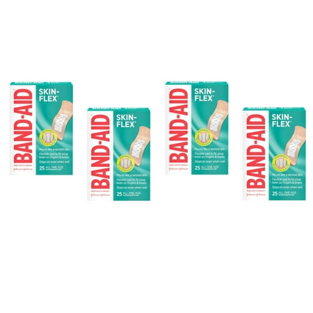 Band-Aid Brand Skin-Flex Adhesive Bandages, All One Size, 25 ct