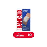 Band-Aid Brand Tough Strips Adhesive Wound Bandage, Extra Large, 10 Count