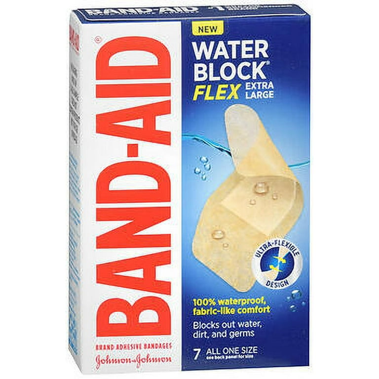 Band-Aid Brand Water Block Flex Adhesive Bandages, Extra Large, 7Ct