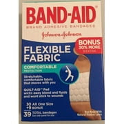 Band-Aid Flexible Fabric Adhesive Bandages Memory Weave, Extra Large 10ct, 6-Pack
