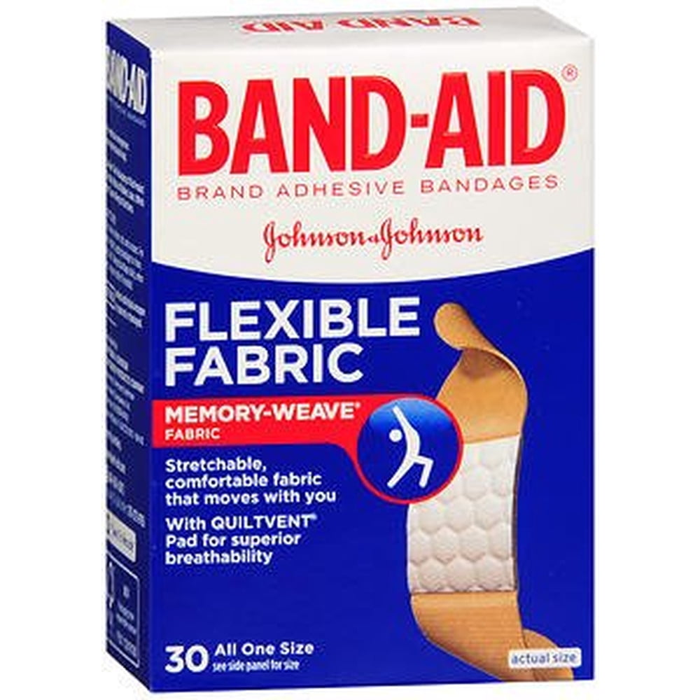 Band-Aid Flexible Fabric Adhesive Bandages (Pack of 3)