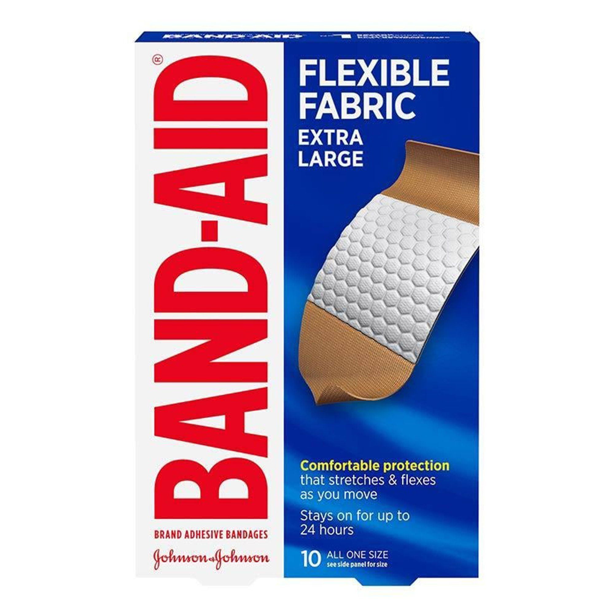 Band-Aid Flexible Fabric Adhesive Strip, 1-3/4 x 4 Inch (BX/10)