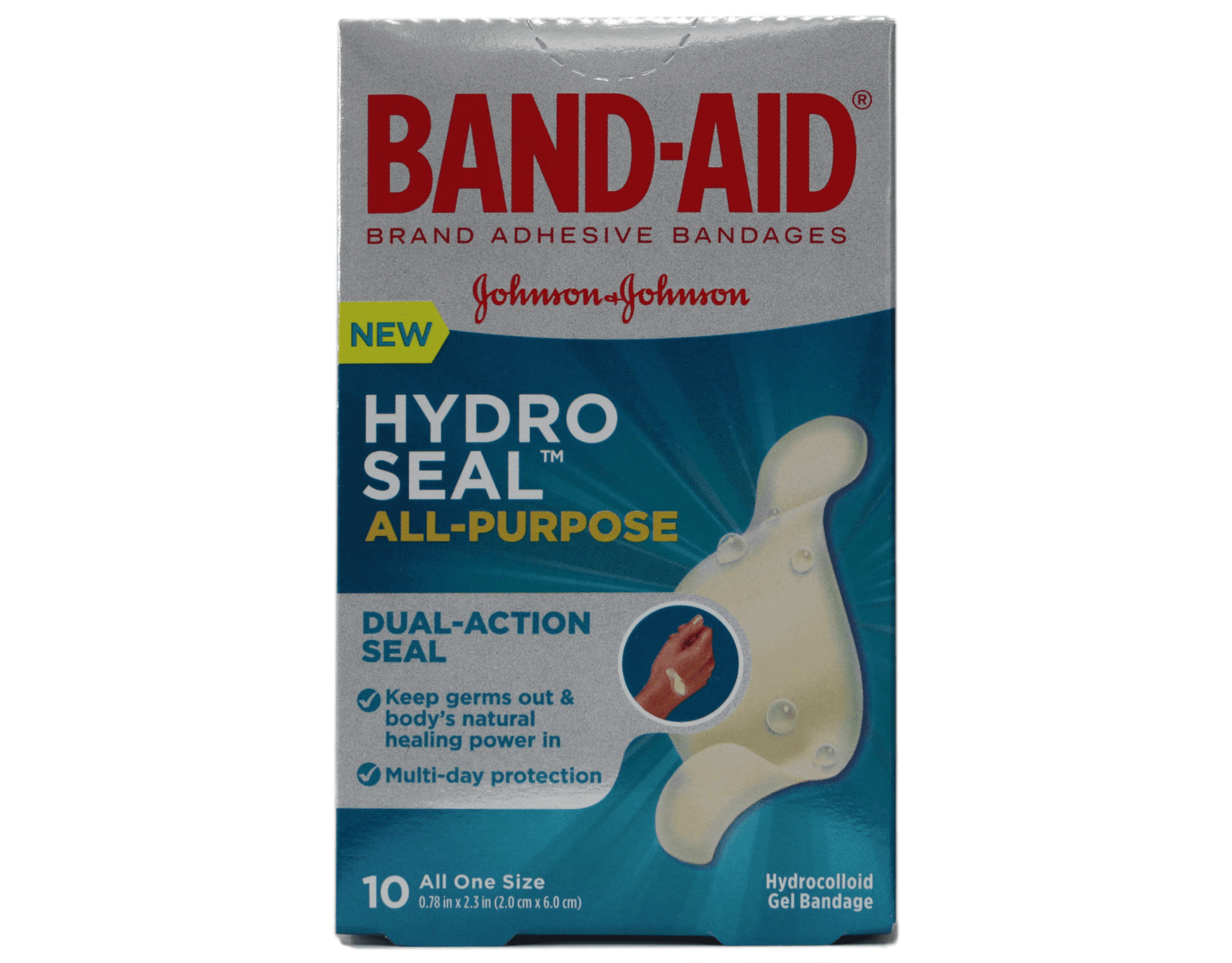 BandAid Hydro Seal All Purpose DualAction Seal Hydrocolloid Gel
