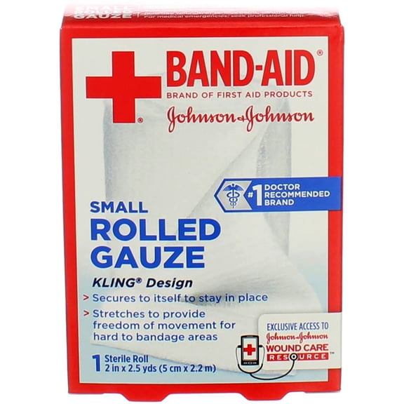 Band-Aid Rolled Gauze, Small (1 Pack)