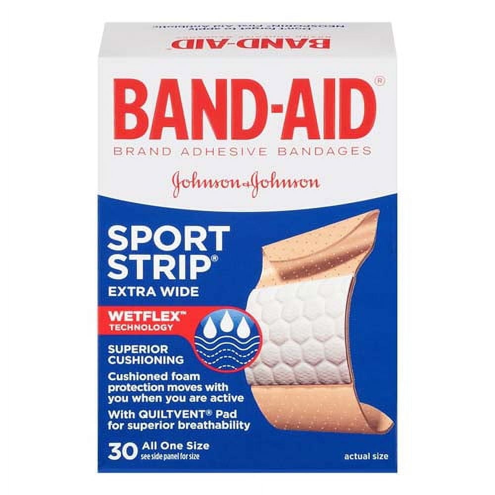 Band-Aid Sport Strip, Extra Wide - 30 Ea