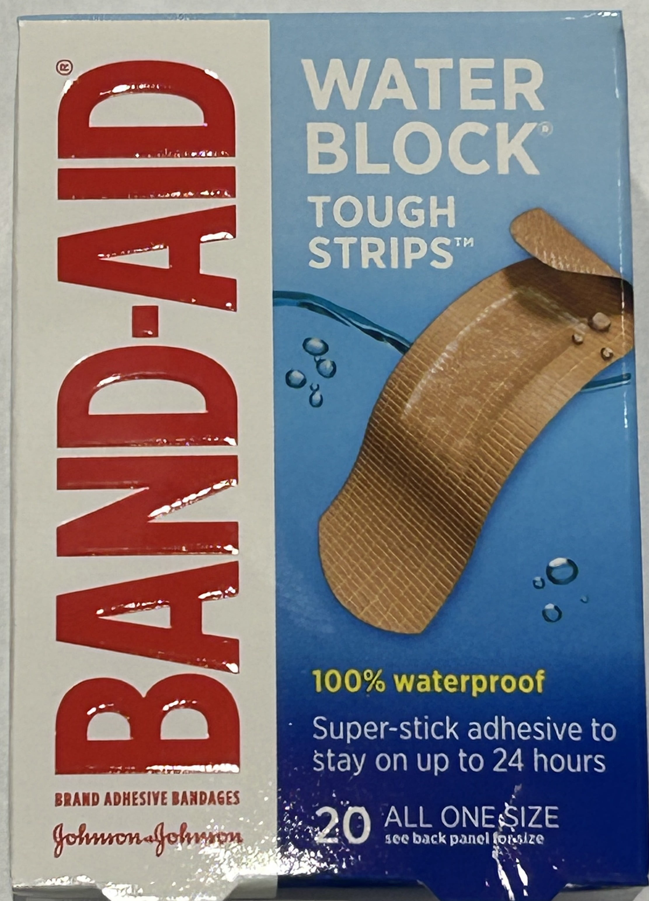 Band-Aid Tough-Strips, Waterproof (Pack of 10)