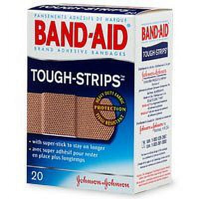 JOHNSON'S Band-AidR Brand Flexible Fabric Tough-StripsTM, Box Of 20
