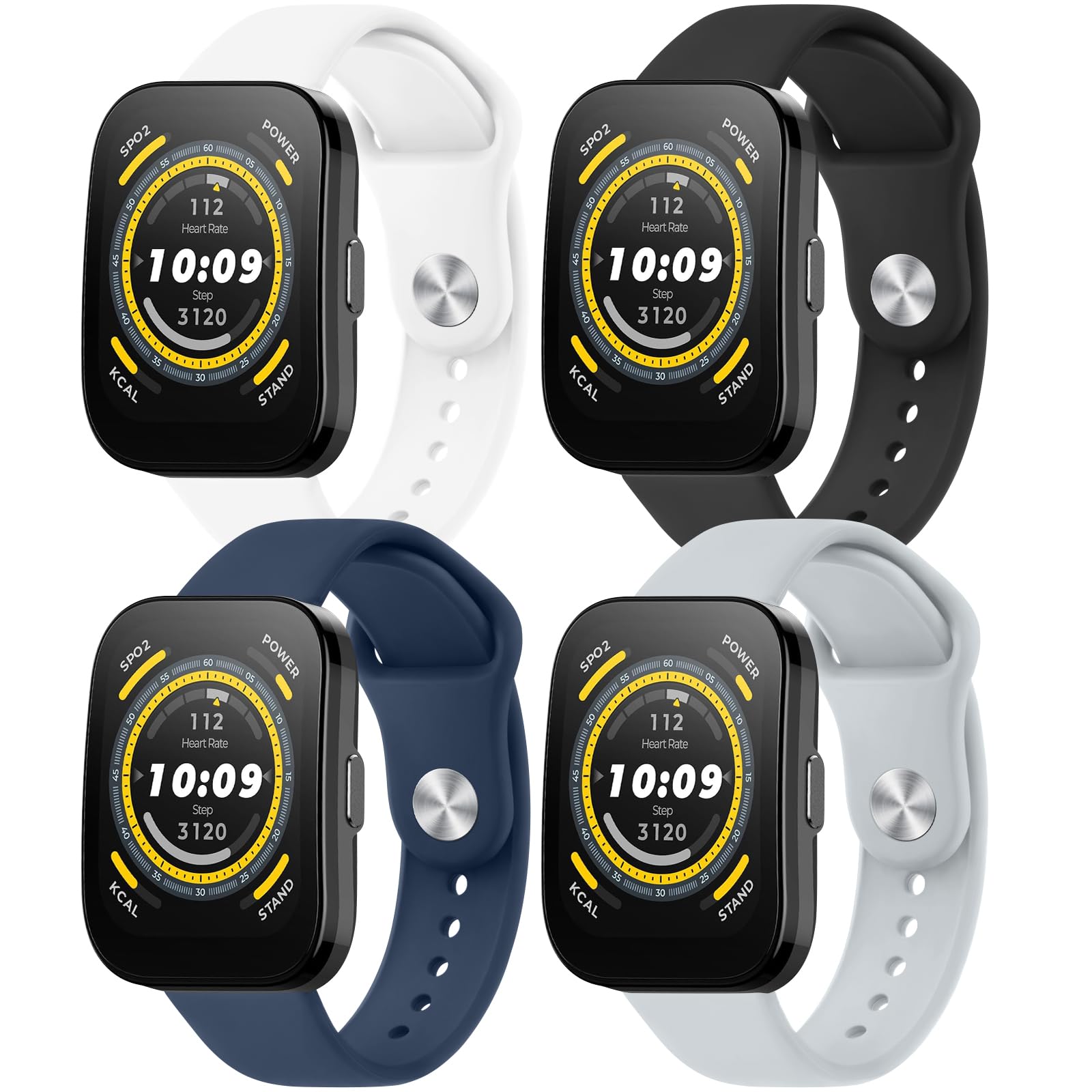 Band for Amazfit Bip 5 Band Women Men Women Men, 22mm Adjustable Soft