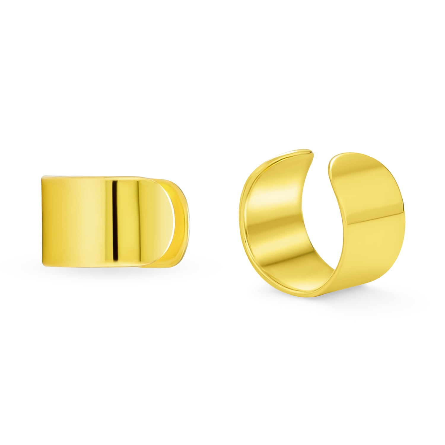 Band Cartilage Ear Cuff Helix Earring Gold Plated .925 Sterling