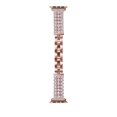 thumbnail image 1 of Band Compatible with Apple Watch Band 38mm 40mm 41mm, Jewelry Metal Strap with Bling Diamond Rhinestone Bracelet Wristband for iWatch Series 9 8 7 6 5 4 3 2 1 SE,Rosegold, 1 of 10