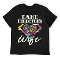 thumbnail image 1 of Band Director's Wife Women Marching School Band Wife T Shirt Black, 1 of 5