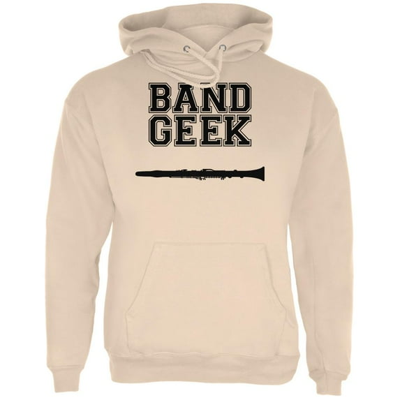Band Geek Clarinet Mens Hoodie Sand MD