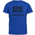 thumbnail image 1 of Band Geek Clarinet Mens Soft T Shirt Royal 3X-LG, 1 of 1