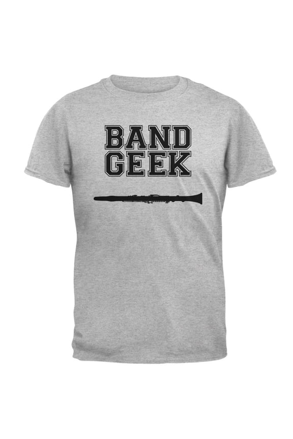 Band Geek Clarinet Mens T Shirt Heather SM