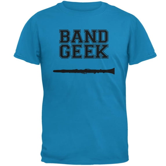 Band Geek Clarinet Mens T Shirt Sapphire SM