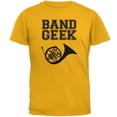 thumbnail image 1 of Band Geek French Horn Mens T Shirt Gold 3X-LG, 1 of 1