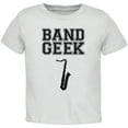 thumbnail image 1 of Band Geek Sax White Toddler T-Shirt - 4T, 1 of 1