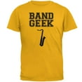 thumbnail image 1 of Band Geek Saxophone Mens T Shirt Gold LG, 1 of 1