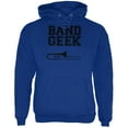 thumbnail image 1 of Band Geek Trombone Mens Hoodie Deep Royal SM, 1 of 1