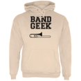 thumbnail image 1 of Band Geek Trombone Mens Hoodie Sand X-LG, 1 of 1