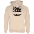 thumbnail image 1 of Band Geek Trumpet Mens Hoodie Sand MD, 1 of 1