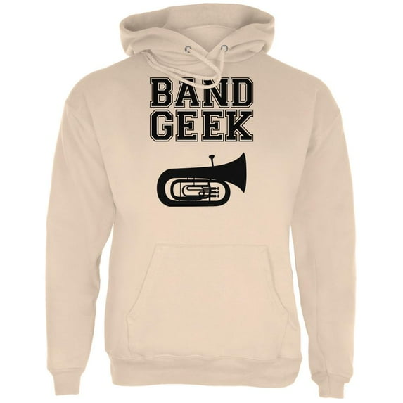 Band Geek Tuba Mens Hoodie Sand MD