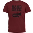 thumbnail image 1 of Band Geek Tuba Mens T Shirt Garnet Red X-LG, 1 of 1