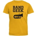 thumbnail image 1 of Band Geek Tuba Mens T Shirt Gold 3X-LG, 1 of 1