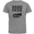 thumbnail image 1 of Band Geek Tuba Mens T Shirt Gravel LG, 1 of 1