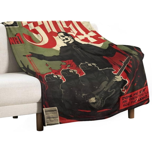 Band Ghost 280g Anti-pilling Flannel Blanket Soft Nap Blanket High Definition Art Aesthetic Fan Party Decorations 60"x80"