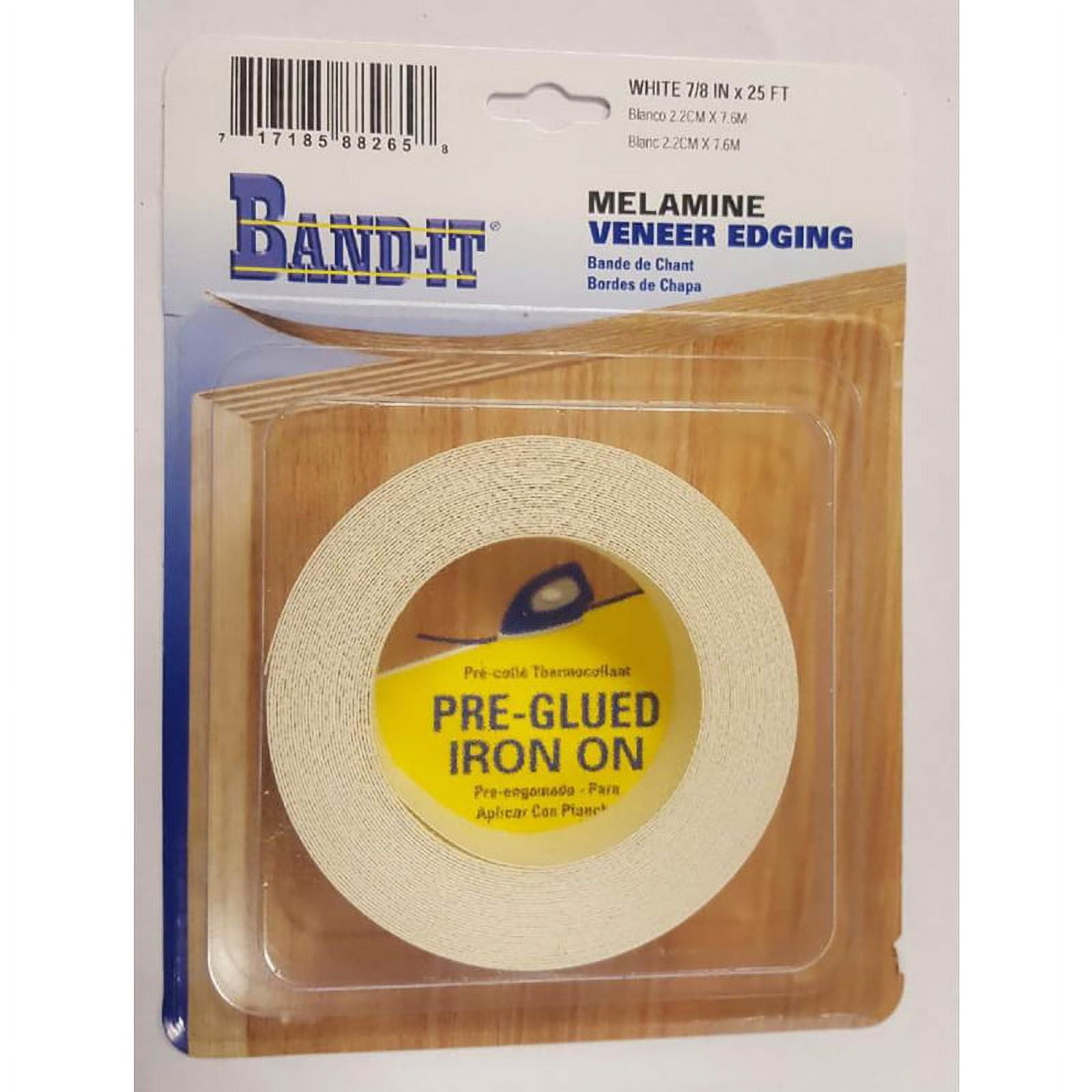 Band-It .030 in. T X 7/8 in. W X 8 ft. L White Birch Edge Banding