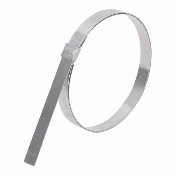 Band-It Band Clamp,1/2"W,Lip-Lock,1 1/8"OD,PK24 GRS304