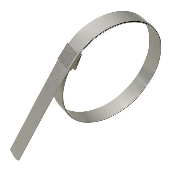 Band-It Band Clamp,5/8"W,4 3/4"Max OD,PK10 GRP20S