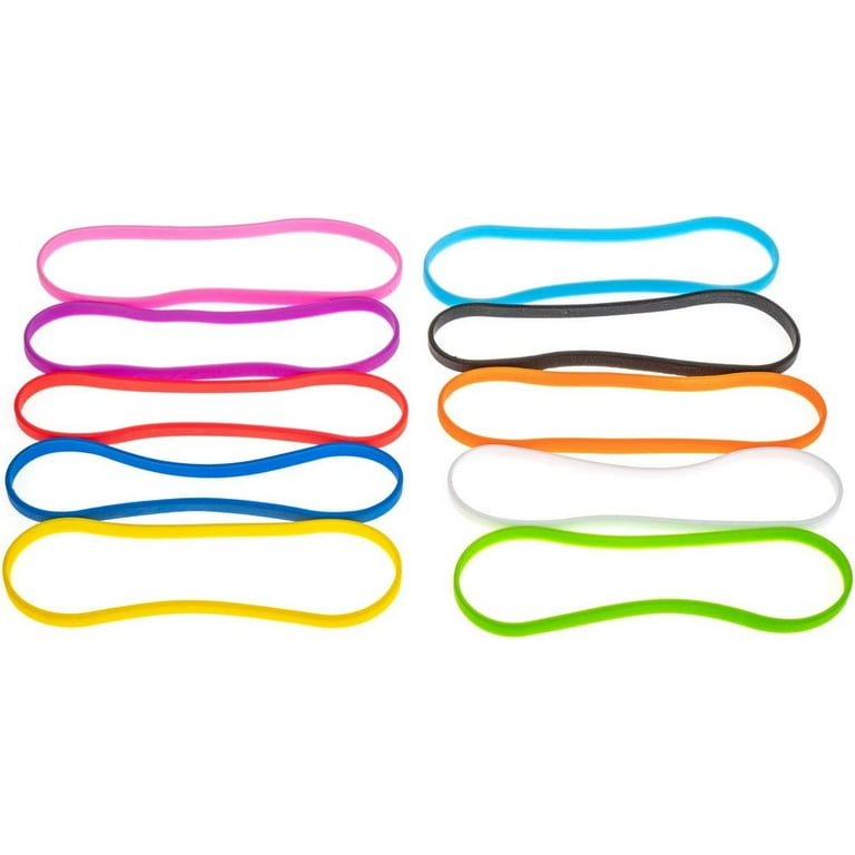 Band Joes 6 X 0.25 2.54 Inch Diameter 10 Pack Assorted Colorful Small  Silicone Little Colored Rubber Bands Wrist Cooking Office Boxes Wraps  Colors Rubberbands Elastic Siliconebands 