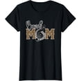 thumbnail image 1 of Band Mom Leopard Print Proud Band Mom Musical Marching Band T-Shirt, 1 of 3