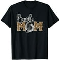thumbnail image 1 of Band Mom Leopard Print Proud Band Mom Musical Marching Band T-Shirt, 1 of 3