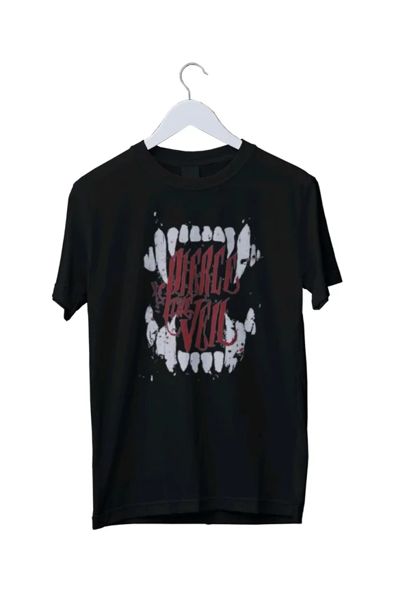 Band Pierce The Veil Graphic Print Rock Music Alternative Emo Retro Art Unisex T-Shirt Z7740, up to Size 5XL