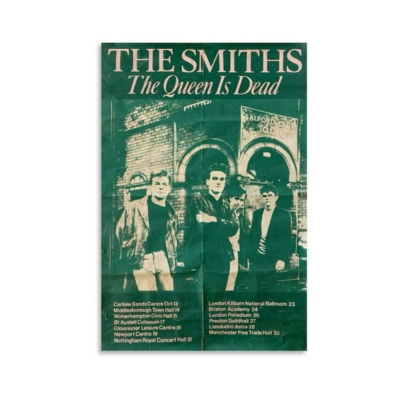 Band Poster The Smiths The Queen Is Dead Music Album Cover Poster Wall Art Decor Canvas Wall Posters For Room