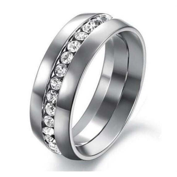 Band Ring Men's Stainless Steel 6mm Miami