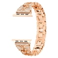 thumbnail image 1 of Band Strap for Apple Watch 38mm 40mm, Women Luxury Style Butterfly Design Rhinestones Diamond Jewelry Metal Bangle Compatible for iWatch Apple Watch Series 6 5 4 3 2 1 SE (Rose Gold), 1 of 2