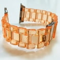 thumbnail image 1 of Band Strap for Apple Watch 38mm, Clear Jelly Summer Causal Trendy Women Men Plastic Replacement Wristband Compatible for iWatch Apple Watch Series 3 2 1 [Case Not Included], 1 of 4