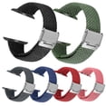 thumbnail image 1 of Band Strap for Apple Watch 45mm 44mm 42mm / 41mm 40mm 38mm, Nylon Casual Style Weaving Cute Cool Women Men Watchband Replacement Compatible for iWatch Apple Watch Series 7 6 5 4 3 2 1 SE, 1 of 5